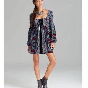 Free People Oh So Easy Velvet Babydoll Dress
